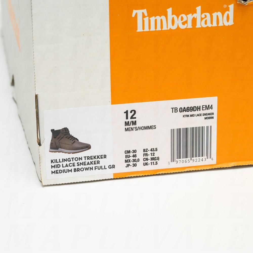 Timberland Killington Trekker Mens Sz 12 Mid Lace Sneaker Brown Full Grain Boots - Picture 10 of 10